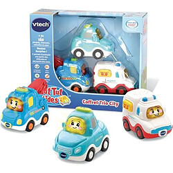 VTECH - Tut Tut Bolides - Coffret Trio City (Berline + Dépanneuse + Ambulance) 