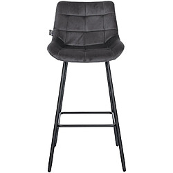 Non Tabouret de bar Weston velours pas cher