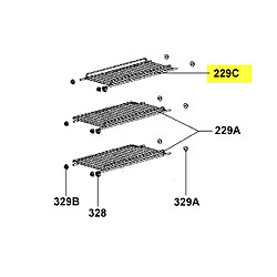 Dometic Grille Zingue Inferieure 264 X 440 M/m reference : 241294330