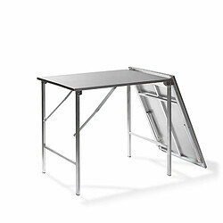 Atosa Table de Travail Pliable en Acier Inoxydable 200 x 80 x 90 cm - Veba