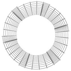 Avis vidaXL Poteau à gabion circulaire Acier galvanisé Ø50x100 cm