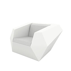 VONDOM Fauteuil FAZ Lounge - basic - blanc