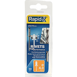 Rivets Universal R 4 x 14 mm incl. Foret 50 Unités Blister Rapid