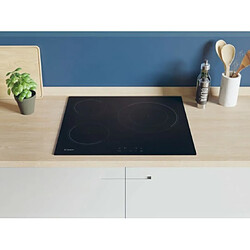 Table de cuisson induction 60cm 3 feux 7000w noir - CI633CBB/1 - CANDY pas cher