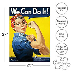 Aquarius Smithsonian Rosie la riveteuse Puzzle 1000 piAces 25,4 cm