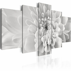 Paris Prix Tableau Imprimé Dahlia en Gris 100 x 200 cm 