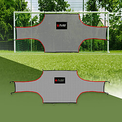 Pure 2 improve But de football Filet d'entraînement 500x200 cm noir/rouge en polyester Pure2Improve