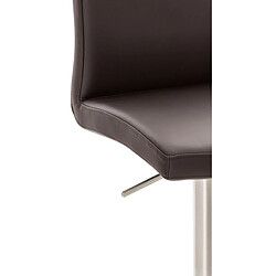 Acheter Non Tabouret de bar Cadiz simili cuir acier inoxydable