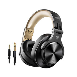 Chrono Casque sans fil sur l'oreille, casque Bluetooth stéréo Hi-Fi avec port de partage, avec microphone antibruit casque de jeu (noir)