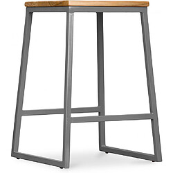 ICONIK INTERIOR Tabouret Big Boy Gris foncé 