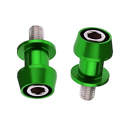 2pcs 8mm universelle moto cnc bras coulissant curseur bobines vert