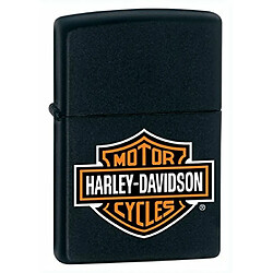 Zippo 50811035 Briquet HD Logo Black Matte 3,5 x 1 x 5,5 cm