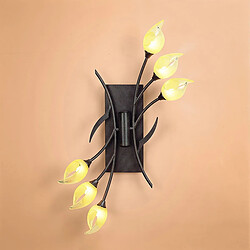 Luminaire Center Plafonnier/Applique Hollet avec interrupteur 6 Ampoules G9, marron/noir oxydé