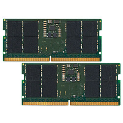 Kingston ValueRAM SO-DIMM 32 (2 x 16 Go) DDR5 4800 MHz CL40 SR X8 KINGSTON ValueRAM SO-DIMM 32 (2 x 16 Go) DDR5 4800 MHz CL40 SR X8