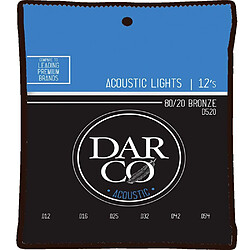 DARCO CDA D520 - Cordes pour guitare acoustique - Bronze light 80/20