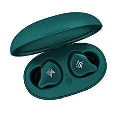 Universal True Wireless Bluetooth 5.0 Casque casque dynamique/hybride Contrôle tactile Élimination du bruit Casque sport | Casque Bluetooth (vert) 