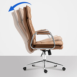 Acheter Non Chaise de bureau Sotira cuir véritable