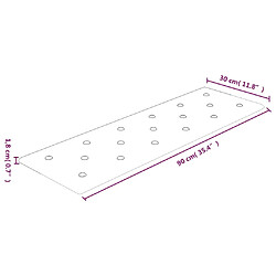 vidaXL Panneaux muraux 12 pcs Cappuccino 90x30 cm Similicuir 3,24 m² pas cher