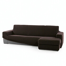 Chaise longue avec bras droit court Sofaskins NIAGARA 210 - 340 cm - Marron