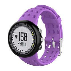 Wewoo Bracelet pour montre connectée Dragonne de remplacement mâle en silicone SUUNTO M1 / M2 / M4 / M5 violet 