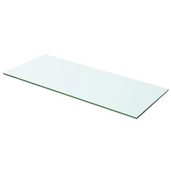 vidaXL Panneau pour étagère Verre transparent 60 x 20 cm 