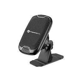 Support Voiture Téléphone Magnétique Tableau de Bord Forcell Noir Carbone 