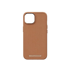 NJORD Coque pour iPhone 14 en Cuir Véritable Marron clair 