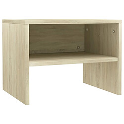 vidaXL Table de chevet chêne sonoma 40x30x30 cm Bois d'ingénierie