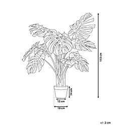 Avis Beliani Plante artificielle MONSTERA PLANT 113 cm