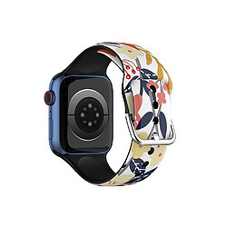 Avis Eko Bracelet pour Apple Watch 38/40/41mm Flowers en TPU Abstract Multicolore