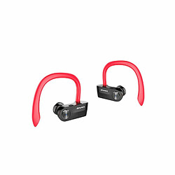 Awei T2 Tws Sports Crochet D'Oreille Bluetooth Casque Sans Fil Étanche Mini Casque Stéréo Séparé Rouge 