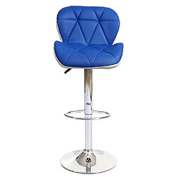 Acheter Mendler Tabouret de bar HWC-A92, tabouret de bar, cuir synthétique réglable en hauteur ~ bleu