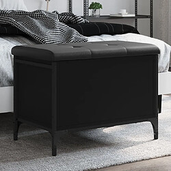 Maison Chic Banc de rangement | Meuble de rangement d'Entrée | Coffres d'Intérieur noir 62x42x45 cm bois d'ingénierie -MN39755