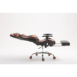 Non Chaise de bureau Racing Limit V2 en cuir artificiel avec repose-pieds pas cher