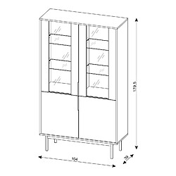 Avis Vivaldi Vitrine VIVA 4D Noir/Noir