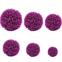 Acheter Wewoo Fleurs Artificielles Artificielle Violet Eucalyptus Plante Ball Topiaire Mariage Événement Décoration de la Maison Ornement Suspendu, Diamètre: 11,4 pouces