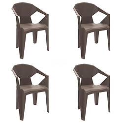 Fauteuil Intérieur Extérieur DELTA Set de 4 - Resol