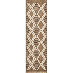 Acheter Jardindeco Tapis intérieur extérieur aspect jute marron Tijuana 9048 230 x 160 cm.