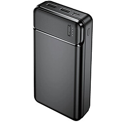 Batterie de Secours 20000mAh 2 Sorties USB 2.4A Compact et Léger Maxlife Noir 