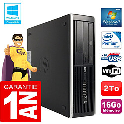 PC HP Compaq 8300 SFF Intel G850 Ram 16Go Disque 2 To Graveur DVD Wifi W7 - Occasion