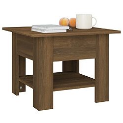 Acheter vidaXL Table basse chêne marron 55x55x42 cm bois d'ingénierie