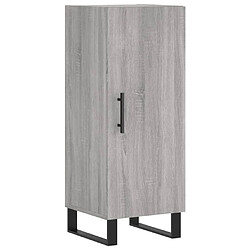 vidaXL Buffet Sonoma gris 34,5x34x90 cm Bois d'ingénierie