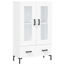 vidaXL Buffet haut blanc 69,5x31x115 cm bois d'ingénierie