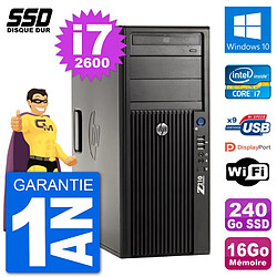 PC Tour HP Z210 Intel Core i7-2600 RAM 16Go SSD 240Go Windows 10 Wifi - Occasion