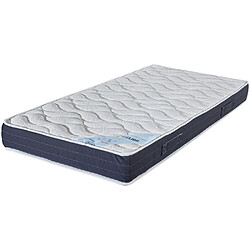 Ebac Matelas 90x190 Melior - Mousse - Hauteur 20 cm - 3 zones - Soutien ferme Matelas 90x190 Melior mousse HR. Face été : ouate polyester hypoallergénique 500 gm2 ; face hiver : ouate polyuréthane hypoallergénique 500 gm2 - Hauteur totale 21 cm ; ame de 14 cm en mousse polyuréthane Haute Résilience ; densité 35 kgm3 ; 5 zones de so