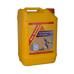 SIKA - Hydrofuge pour l'étanchéité des bétons et mortiers - 5L