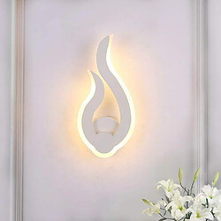 Universal 9W LED applique moderne 3000-3500K blanc chaud intérieur flamme lumineuse applique chambre salon couloir art déco (blanc chaud) pas cher