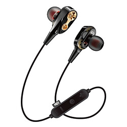 Wewoo Écouteur Bluetooth Casque d'écoute V5.0 Sport avec sportsMG-G23avec 4 haut-parleurs noir