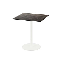 Materiel Chr Pro Urban table de bistrot avec piètement blanc + plateau HPL 70x70 cm - Veba