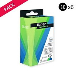 TONER SERVICES Compatible Epson T036 Pack 6 Cartouches Noir T036140 (Cabanes de plage) 